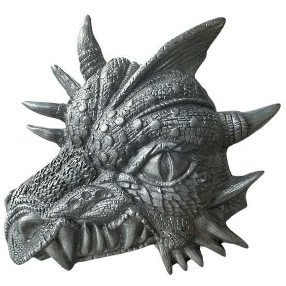 MEDIEVAL DRAGON CUT OUT BELT BUCKLE! VINTAGE! RARE! GAP! 1996! BEAST SCARY - Picture 1 of 6